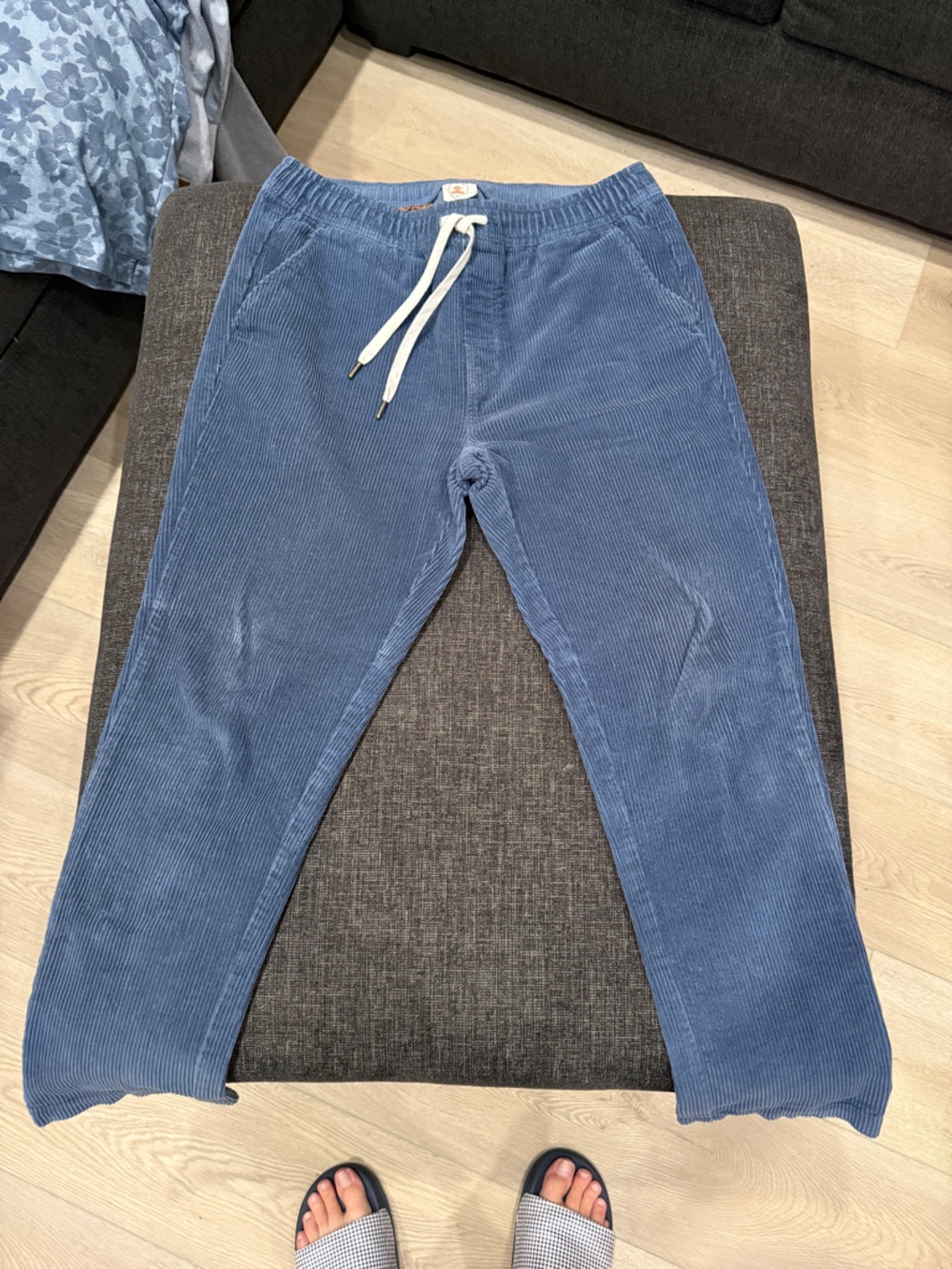 Corduroy pull-on pants